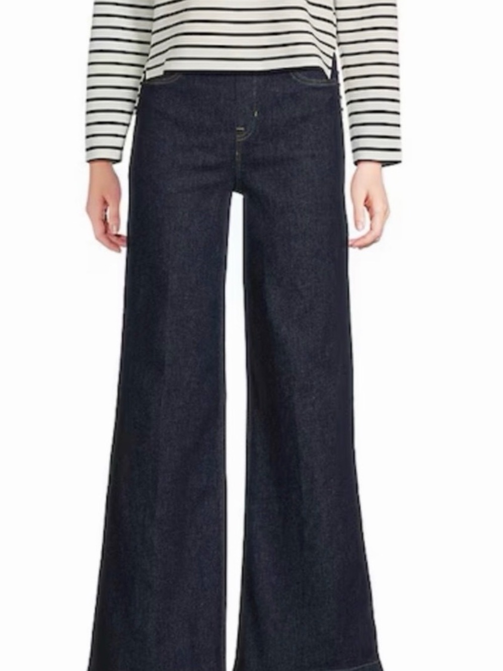 SPANX Dark Indigo Wide-Leg Jeans
